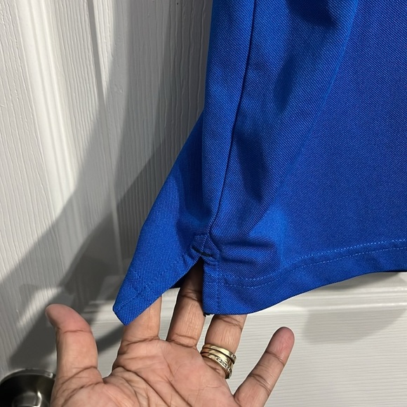 Nautica Polo Shirt Men’s. Size Medium. Blue Tech Pique. - Picture 4 of 9